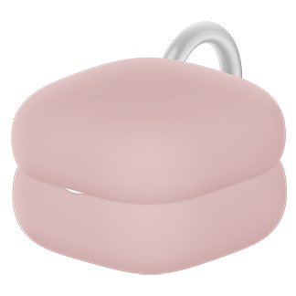 Custodia di ricarica LinkBuds Fit con cover rosa.