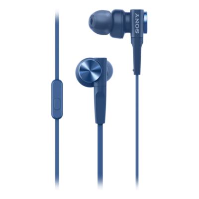 Sony MDR-XB55AP Cuffie In-Ear Cablate Nere - Extra Bass Con Microfono E Telecomando